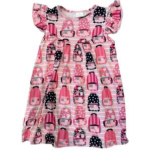 4T Boutique School ABC Backpack Girls Ruffle Sleeveless Twirl Dress‎